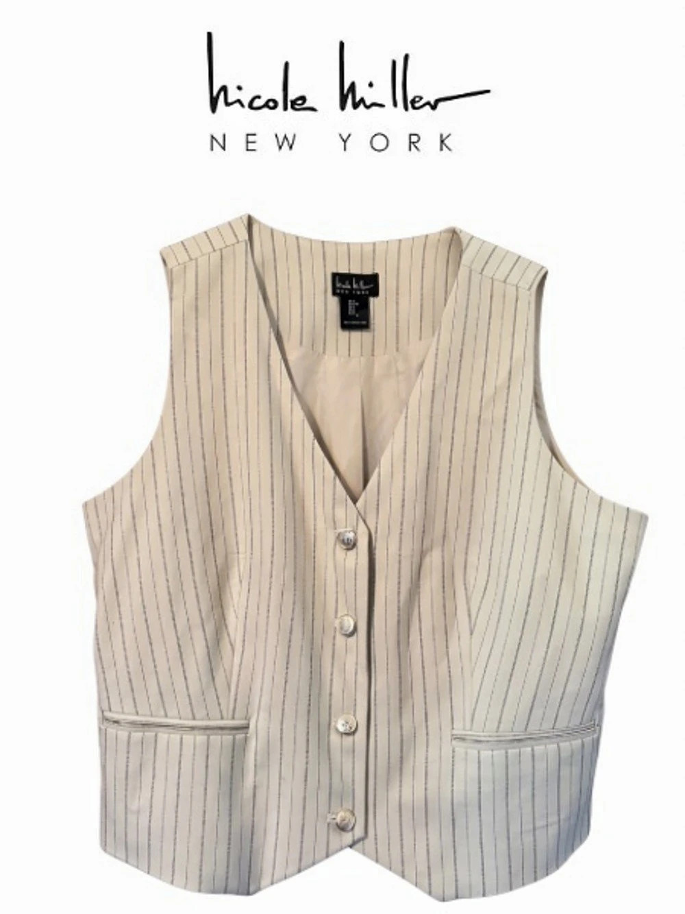 Nicole Miller Striped Vest